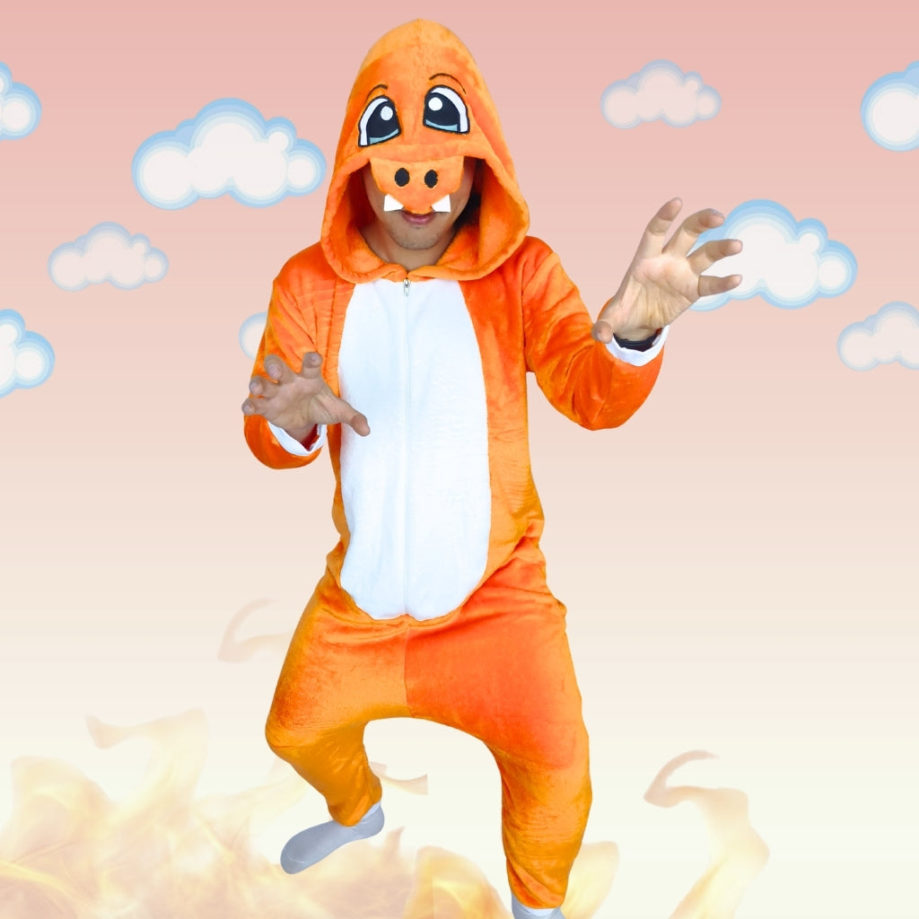 Pijama Térmica Charmander Pokemon Para Adultos Y Niños