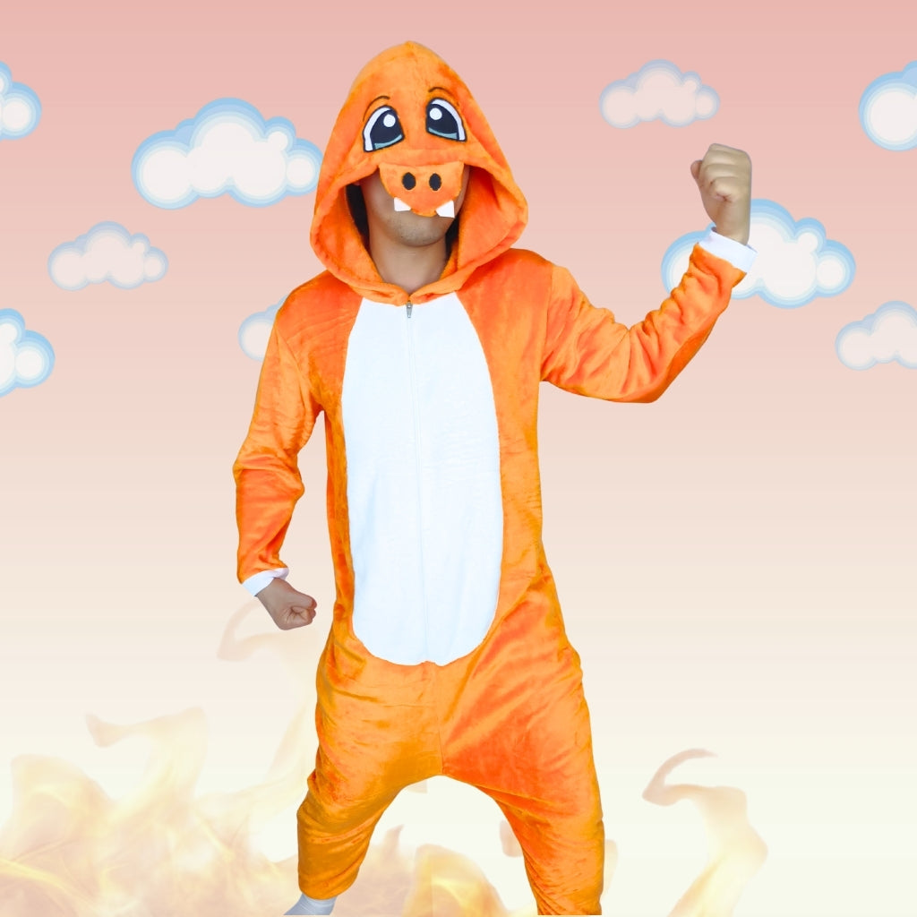 Pijama Térmica Charmander Pokemon Para Adultos Y Niños