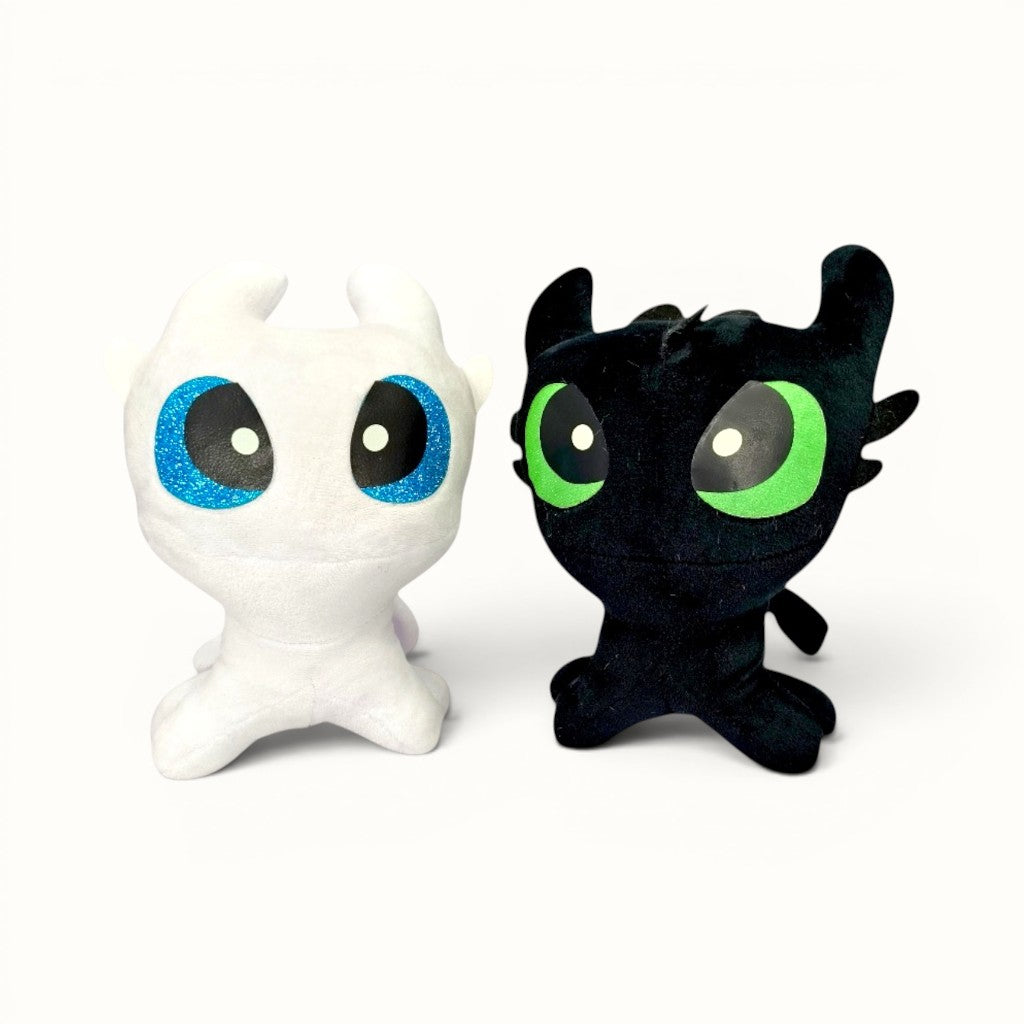 Combo Peluche Chimuelo Y Furia Luminosa Dragón Tierno Regalo