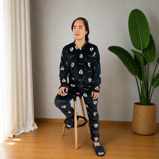 Pijama Térmica Dos Piezas estampada Ferrari Sencilla Para Hombre