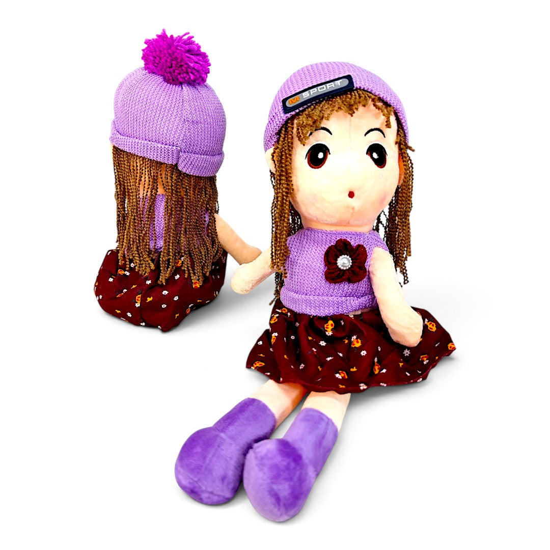 Peluche Muñeca de Trapo Conjunto Lila 60 cm