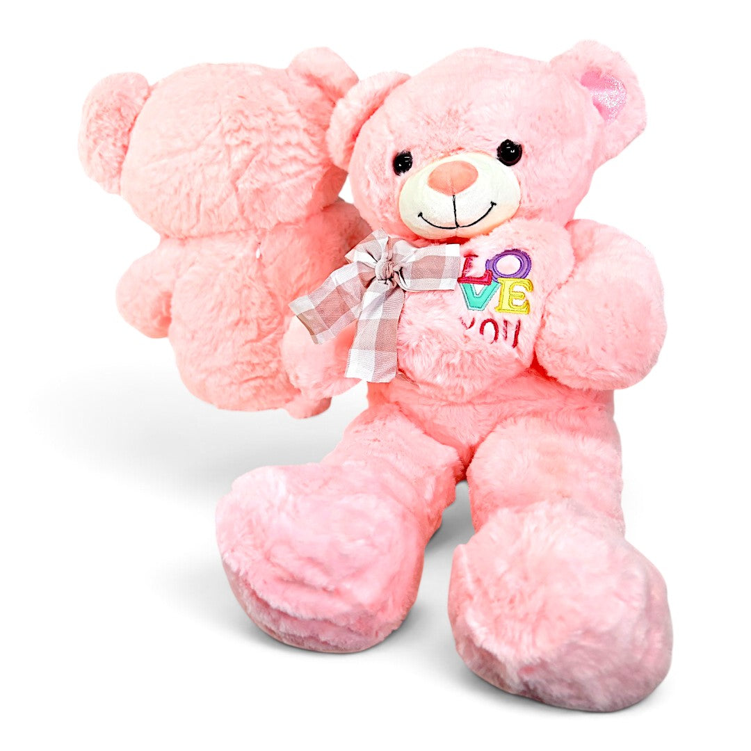 Peluche Oso Love Rosado 60 cm