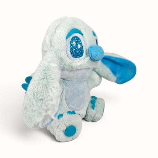 Peluche Stitch sin moño clasico 20 cm Azul bebé