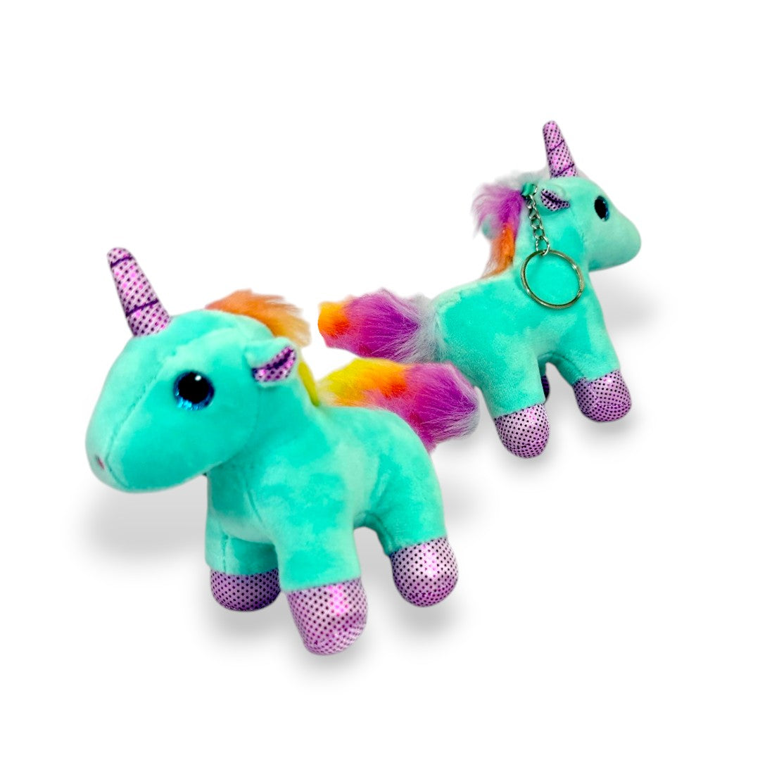 Llavero Unicornio Azul Celeste