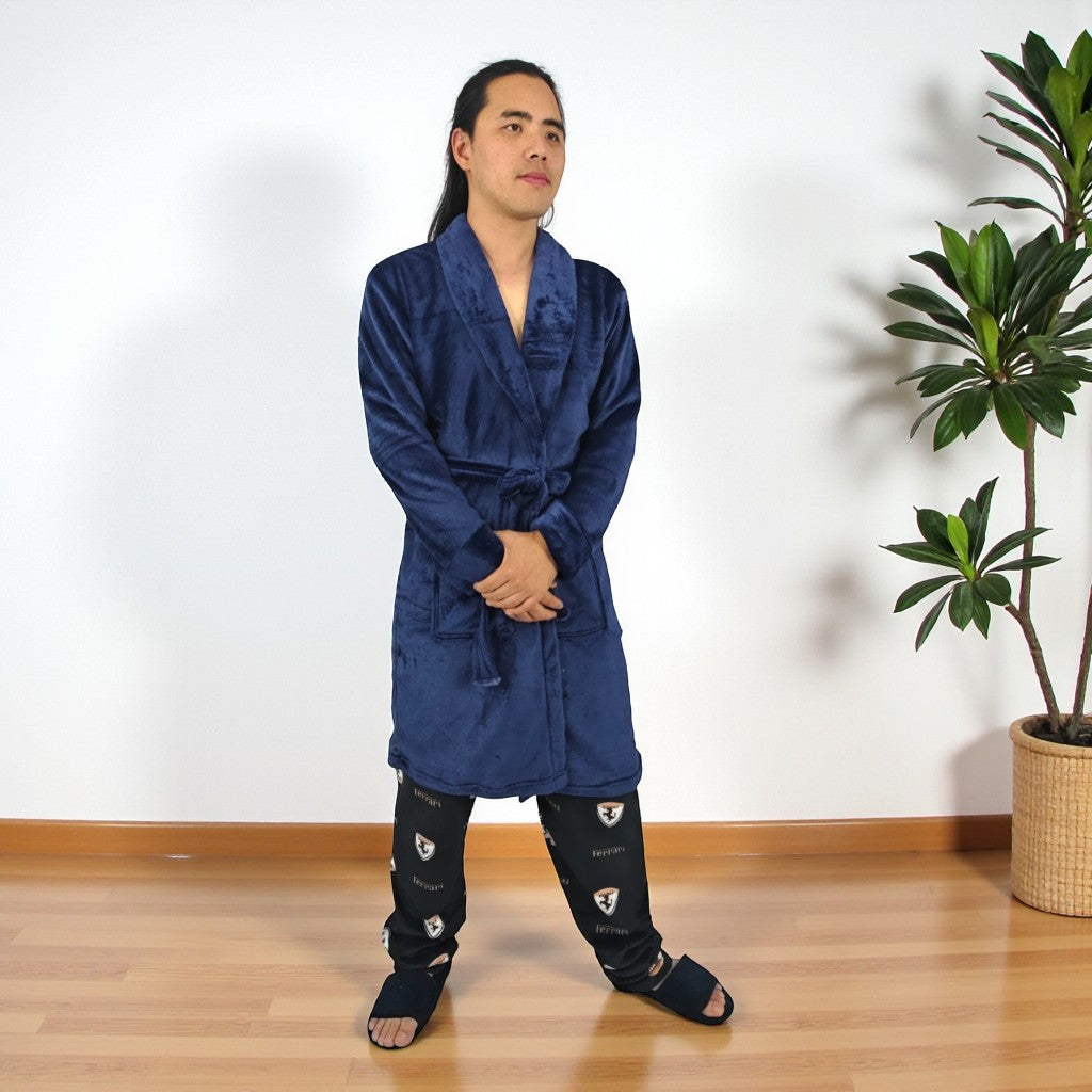 Bata unicolor Levantadora Térmica Para Hombre pijama