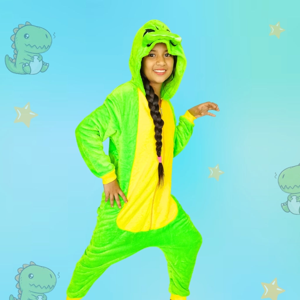 Kigurumi para Niños Dinosaurio Temática Levantadora Pijama