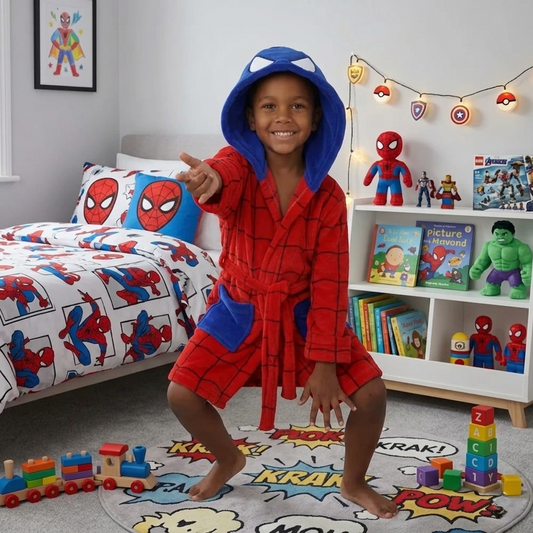 Bata para Niños Levantadora Spider Man Temática Pijama