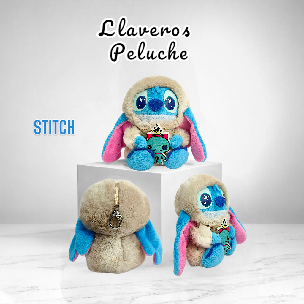 Peluche Llavero Stitch Disfrazado Tierno Lilo&Stitch