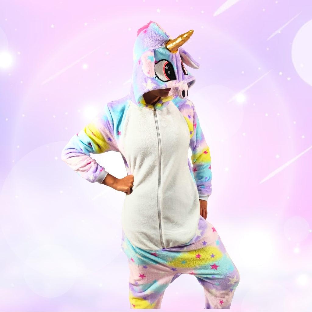 Kigurumi De Unicornio Pastel Lila Adultos