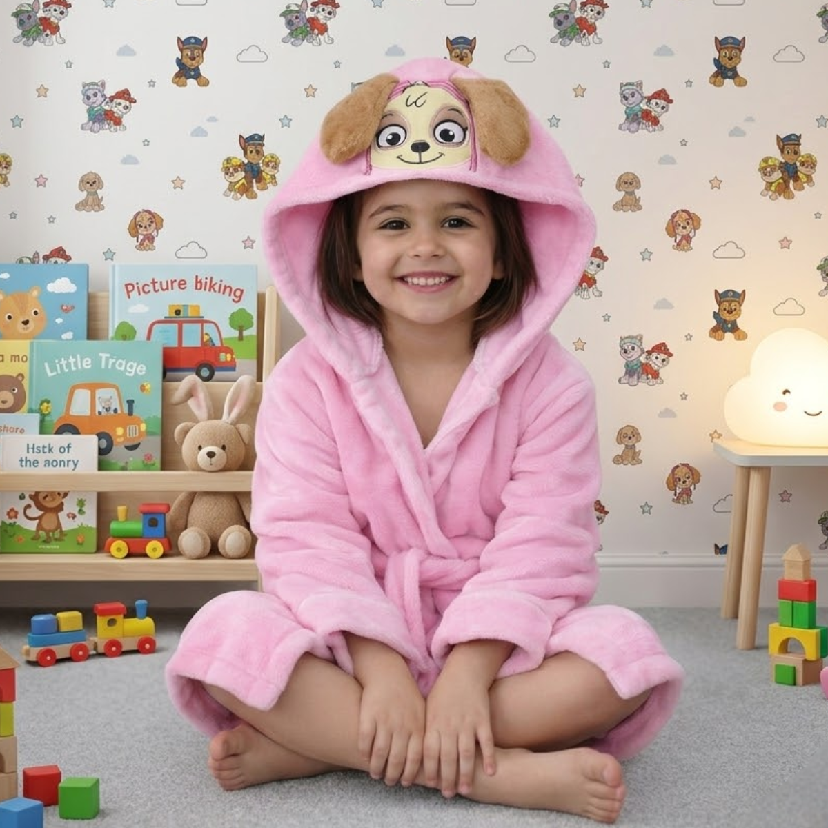Bata para Niños Skye Paw Patrol Temática Levantadora Pijama