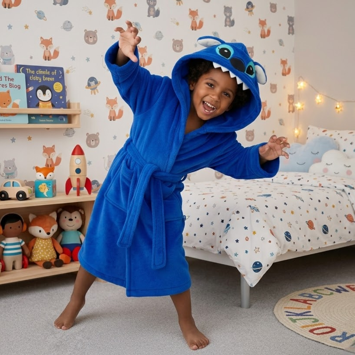 Bata para Niños Stitch Temática Levantadora Pijama