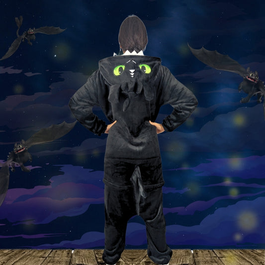 Pijama Térmica De Chimuelo Dragón Para Adultos Y Niños