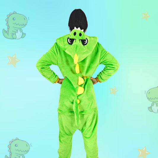 Kigurumi Térmica De Dinosaurio Para Adultos Pijama