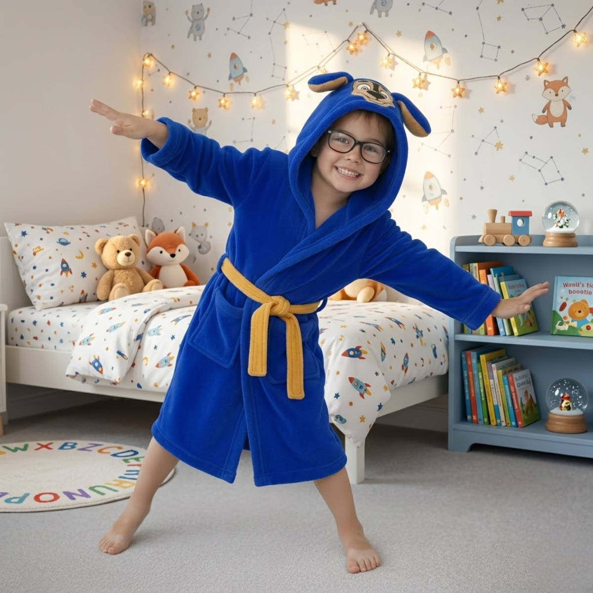 Bata para Niños Chase Paw Patrol Temática Levantadora Pijama