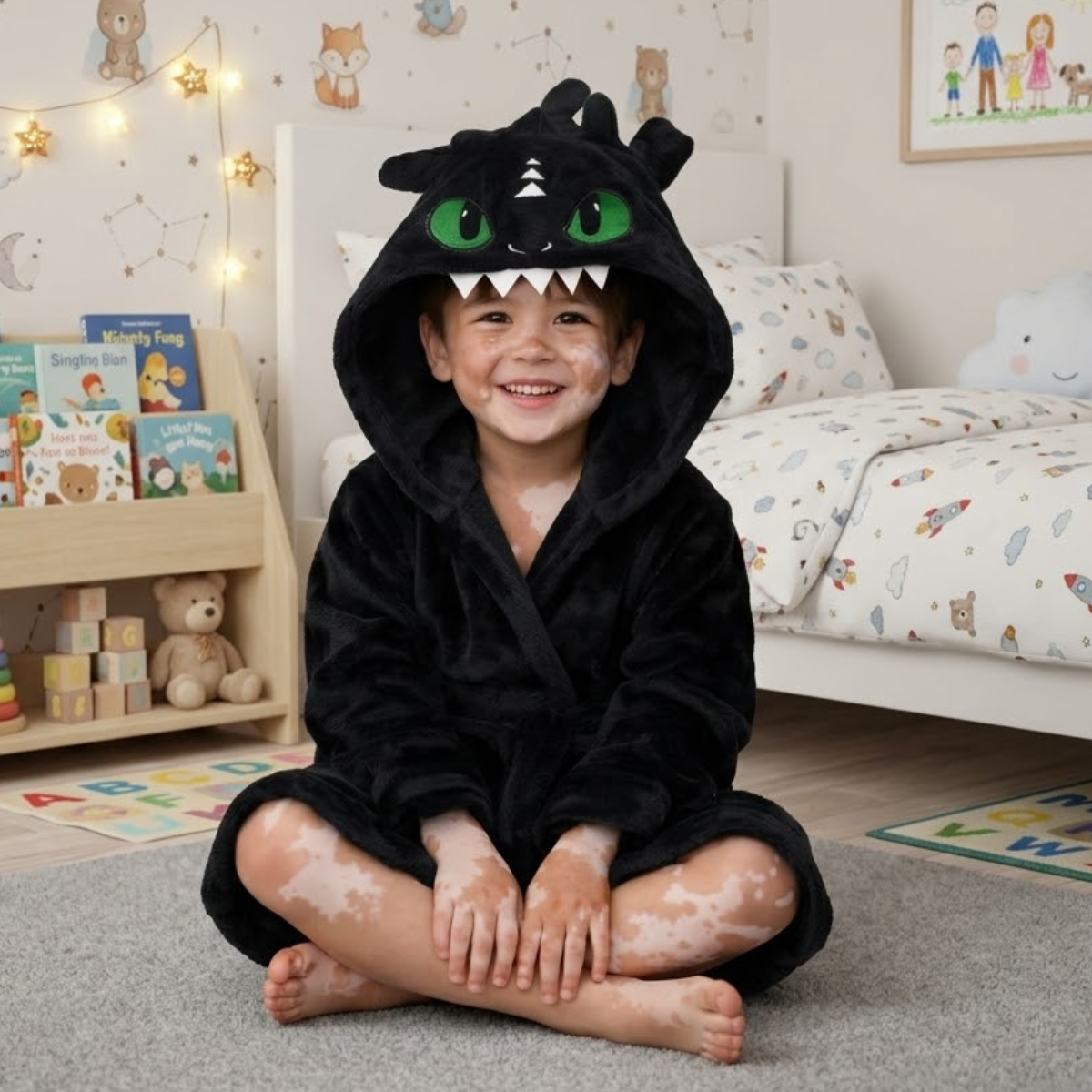 Bata para Niños Chimuelo Temática Levantadora Pijama