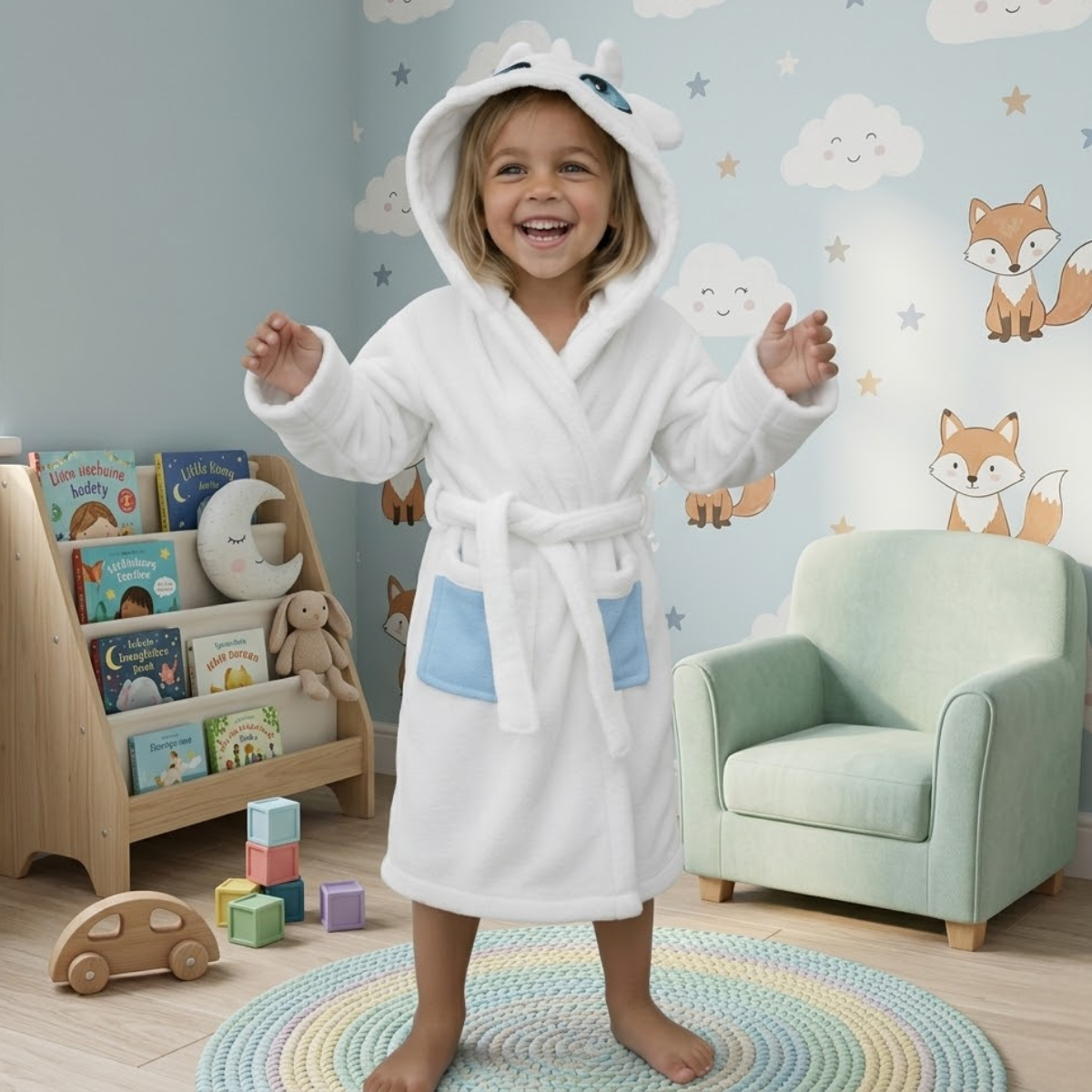 Bata para Niños Levantadora Furia Luminosa Temática Pijama