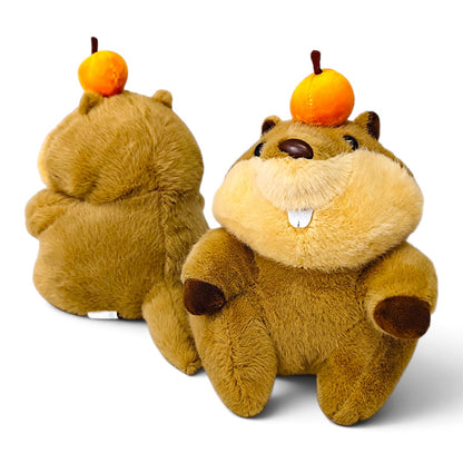Peluche Castor Oso Clásico Fruta Naranja