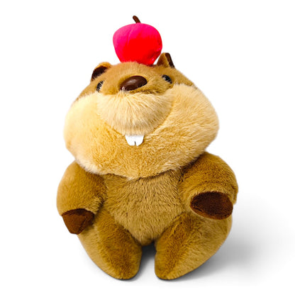 Peluche Castor Oso Clásico Fruta Roja