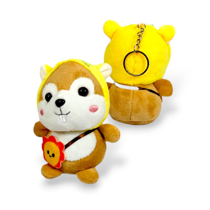 Llavero Peluche Castor Abeja