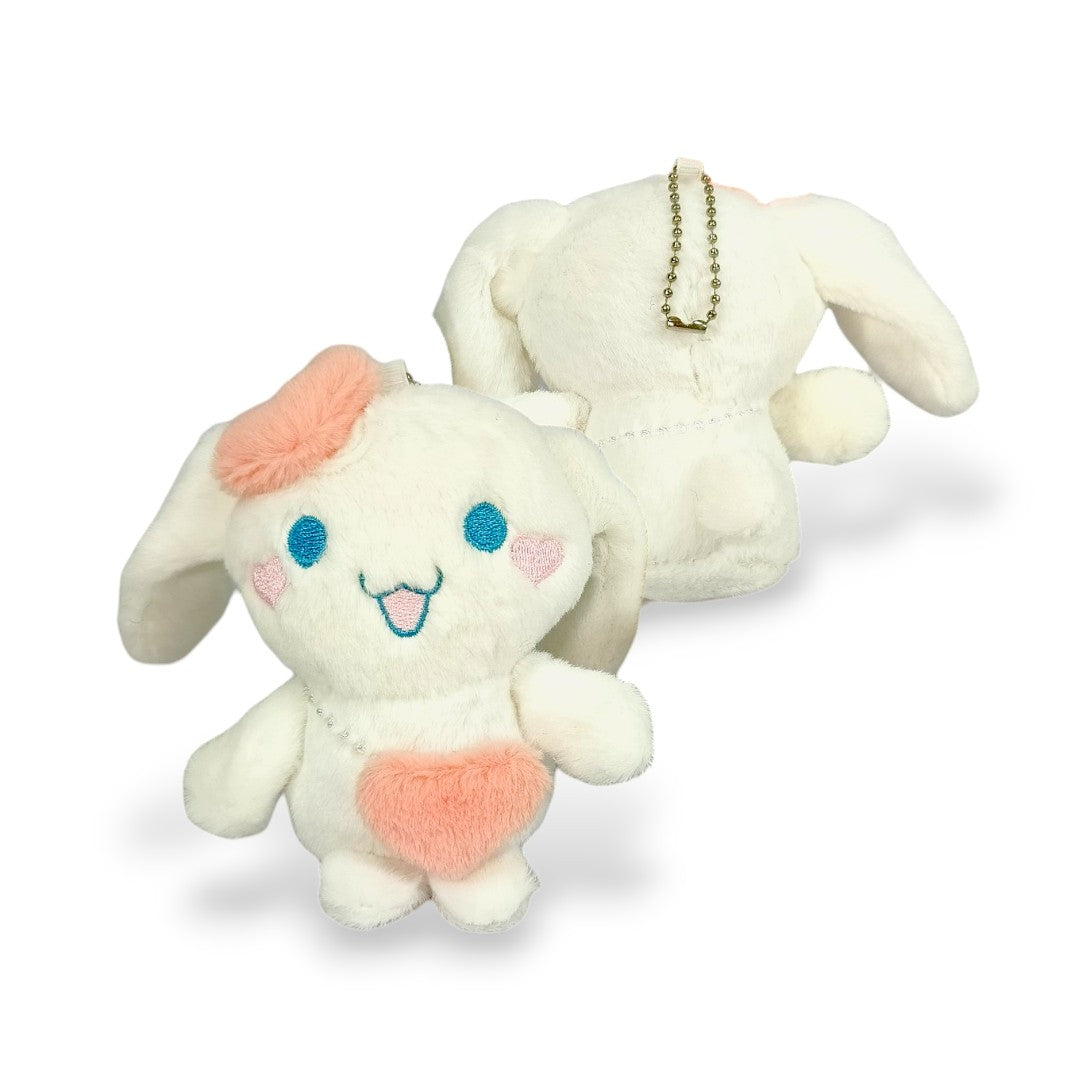 Llavero Peluche Cinnamoroll Blanco Salmón