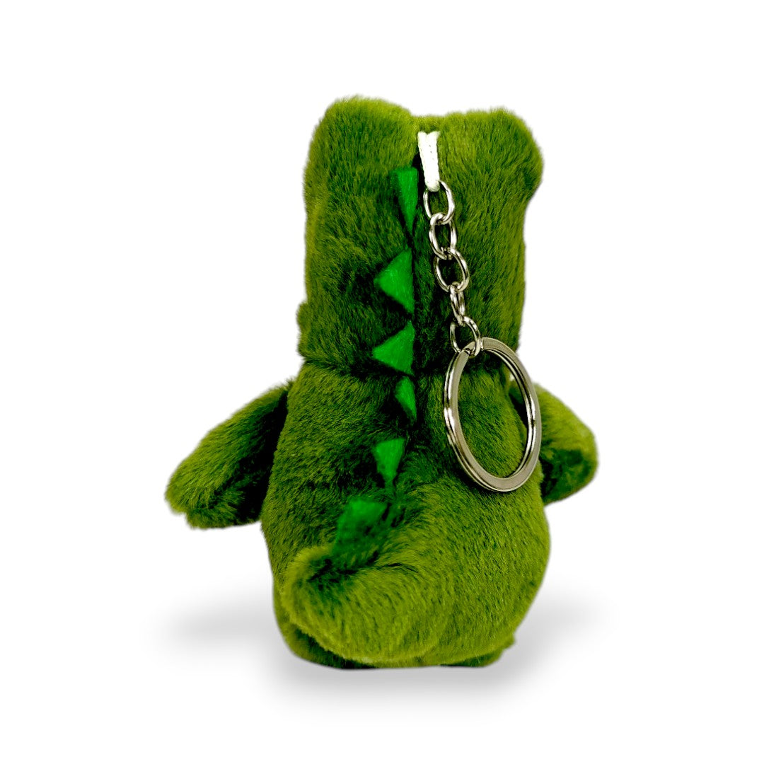 Llavero Peluche Dinosaurio Verde Oscuro