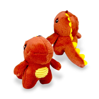 Llavero Peluche Dinosaurio Rojo