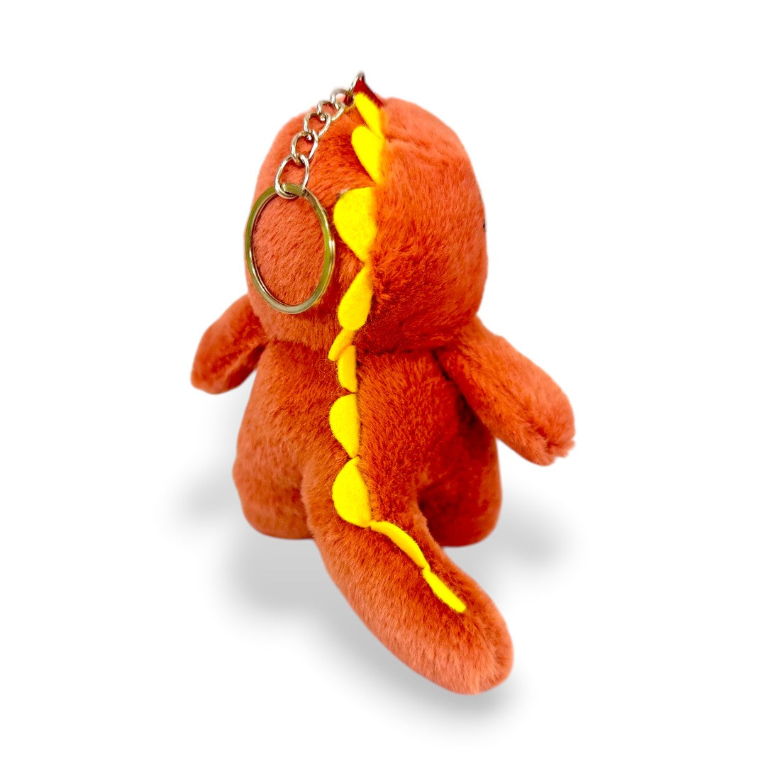 Llavero Peluche Dinosaurio Rojo