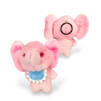 Llavero Peluche Elefante Rosa