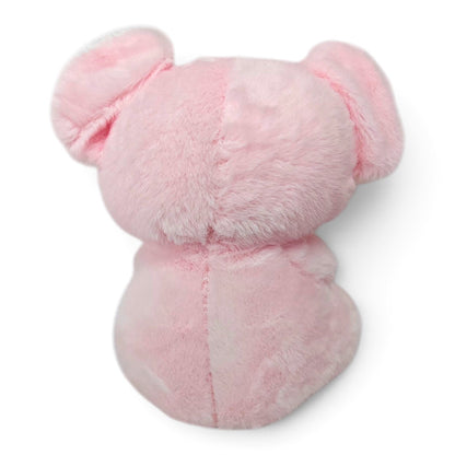 Peluche Elefante Rosado con Moño Azúl