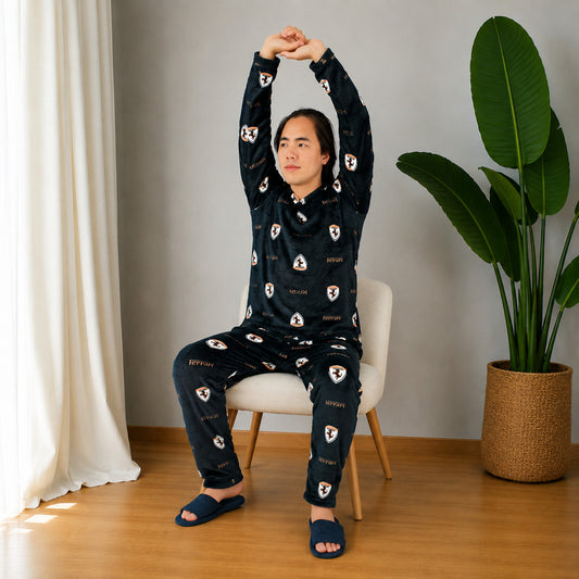 Pijama Térmica Dos Piezas estampada Ferrari Sencilla Para Hombre