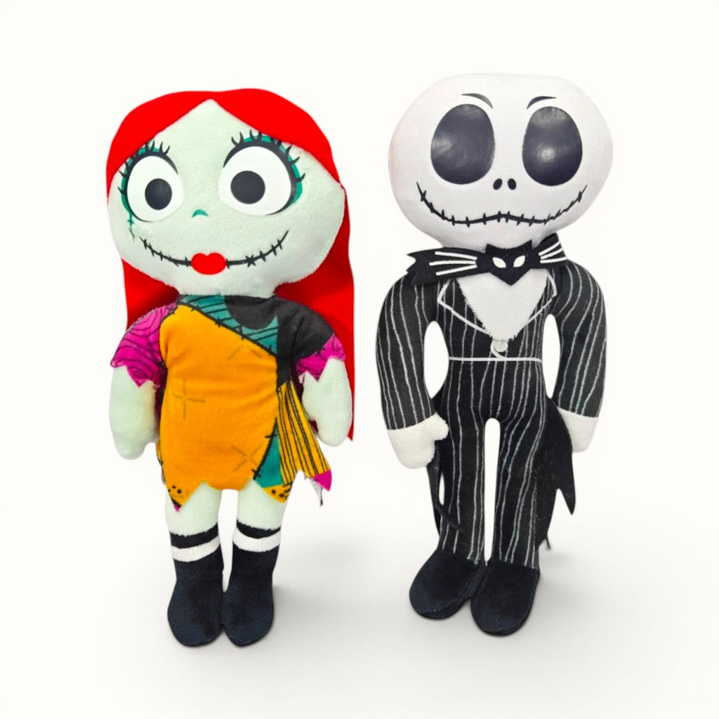 Combo Peluches Sally Y Jack 25 Cm El Extraño Mundo De Jack