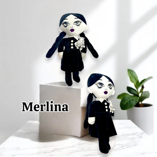 Peluche Merlina 30cm La Familia Addams