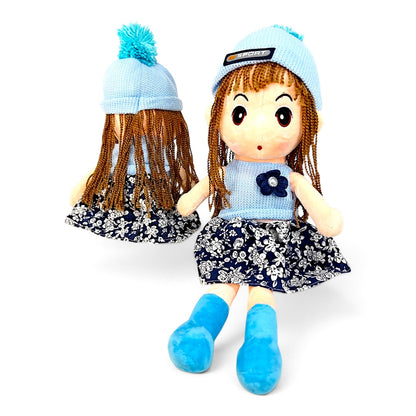 Peluche Muñeca de Trapo Conjunto Azul 50 cm