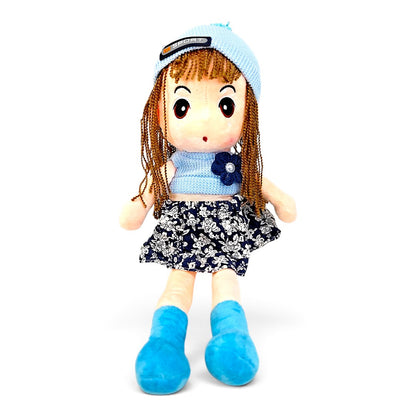Peluche Muñeca de Trapo Conjunto Azul 50 cm