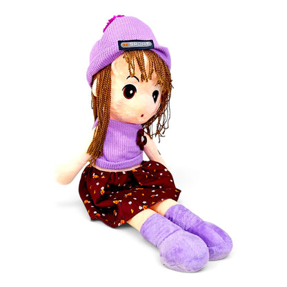 Peluche Muñeca de Trapo Conjunto Lila 50 cm