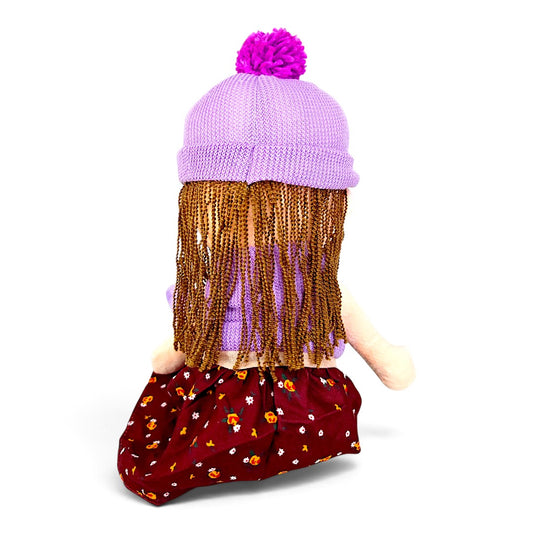 Peluche Muñeca de Trapo Conjunto Lila 50 cm