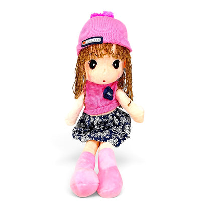 Peluche Muñeca de Trapo Conjunto Rosado 50 cm