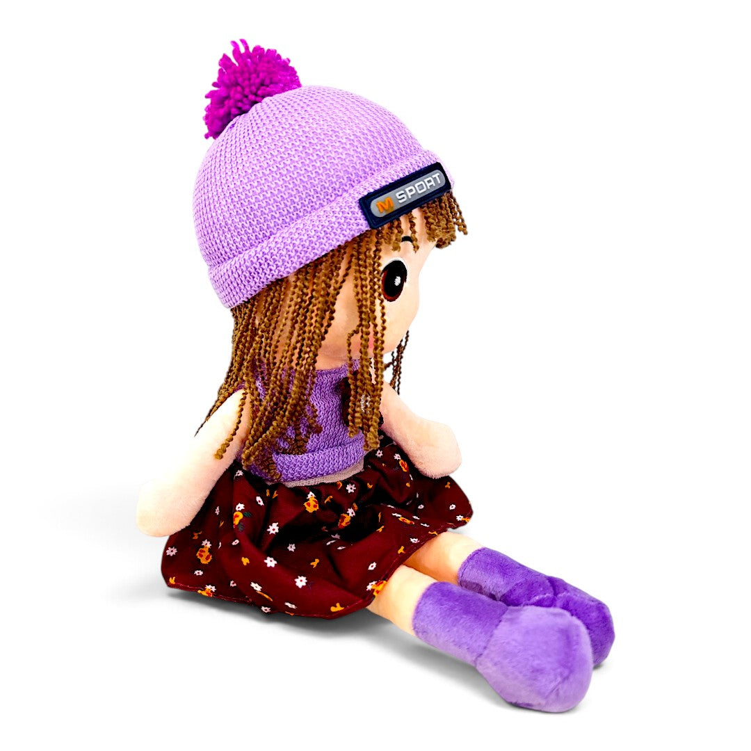 Peluche Muñeca de Trapo Conjunto Lila 60 cm