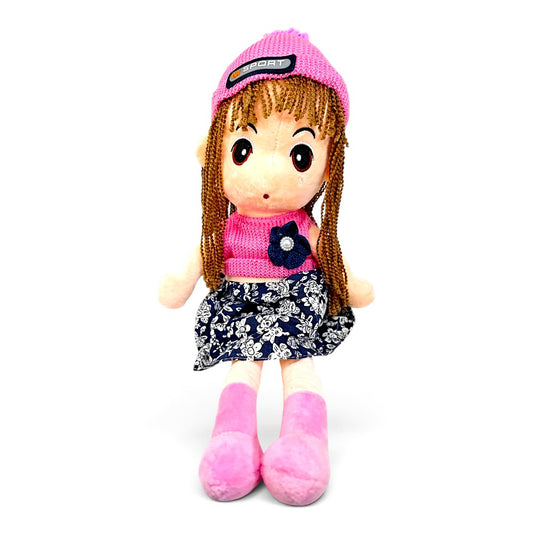 Peluche Muñeca de Trapo Conjunto Rosado 60 cm