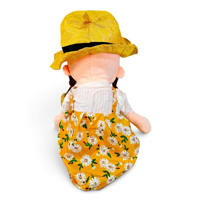 Peluche Muñeca de Trapo Vestido Amarillo 60 cm