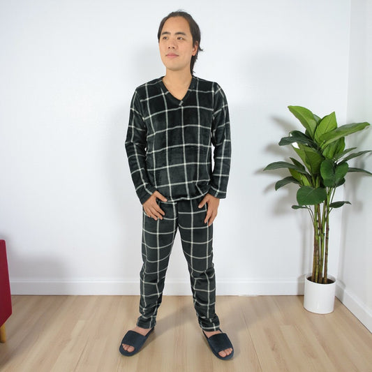 Pijama estampada Térmica Dos Piezas Sencilla Para Hombre