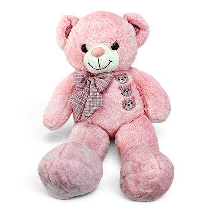 Peluche Oso Bordado Rosado 60 cm