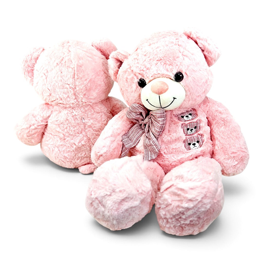 Peluche Oso Bordado Rosado 60 cm