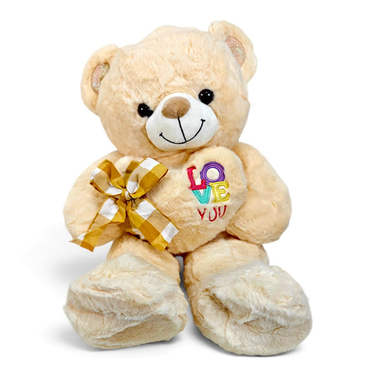 Peluche Oso Love Beige 60 cm