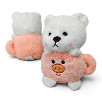 Peluche Oso Cerdito Taza Rosada