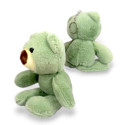 Llavero Peluche Oso Clásico Verde
