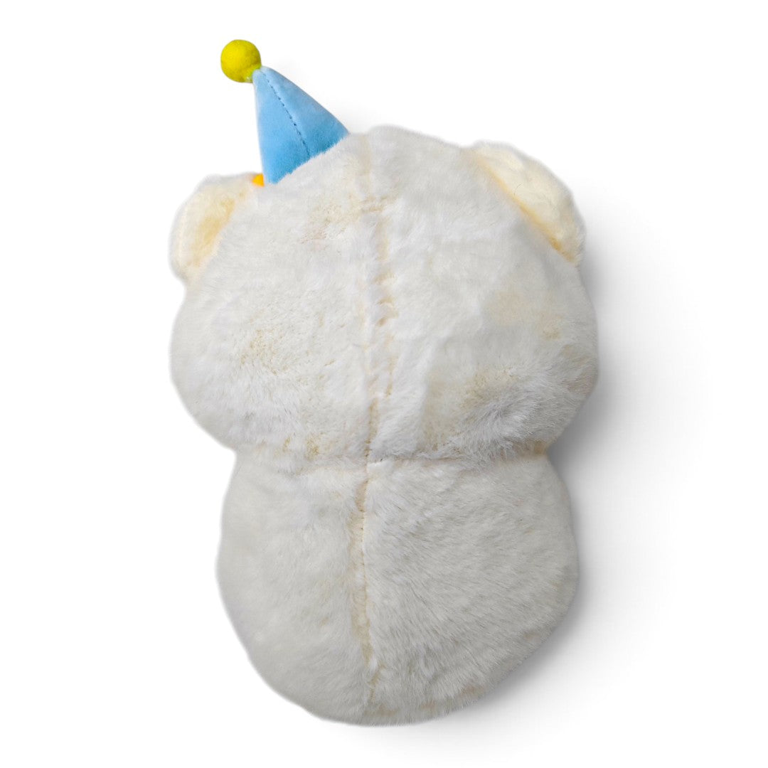 Peluche Osito Cumpleaños con Gorro Celeste