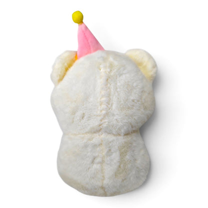 Peluche Osito Cumpleaños con Gorro Rosado