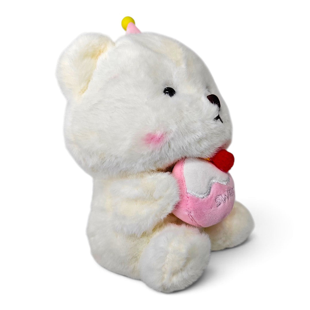Peluche Osito Cumpleaños con Gorro Rosado
