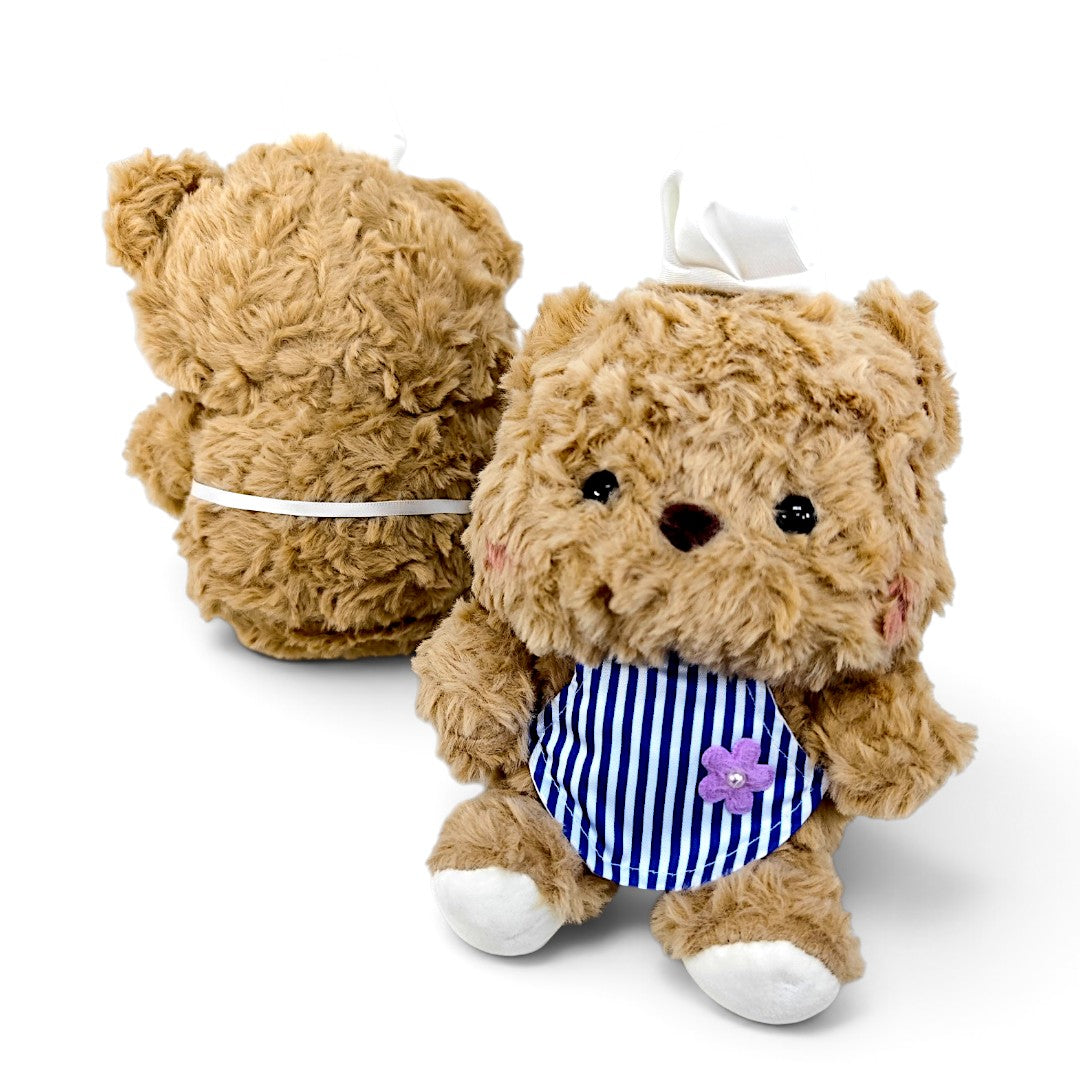 Peluche Oso con Delantal Azul